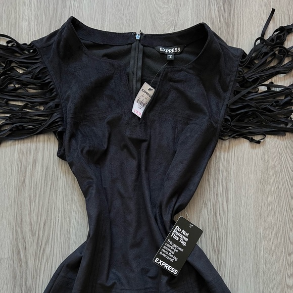 Fringe black dress from express - Picture 3 of 3